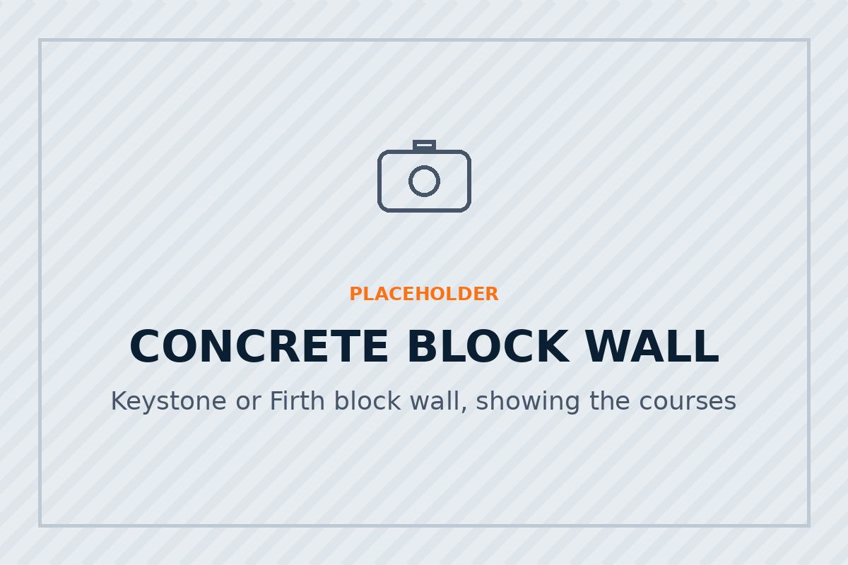 Concrete block retaining wall built in Christchurch