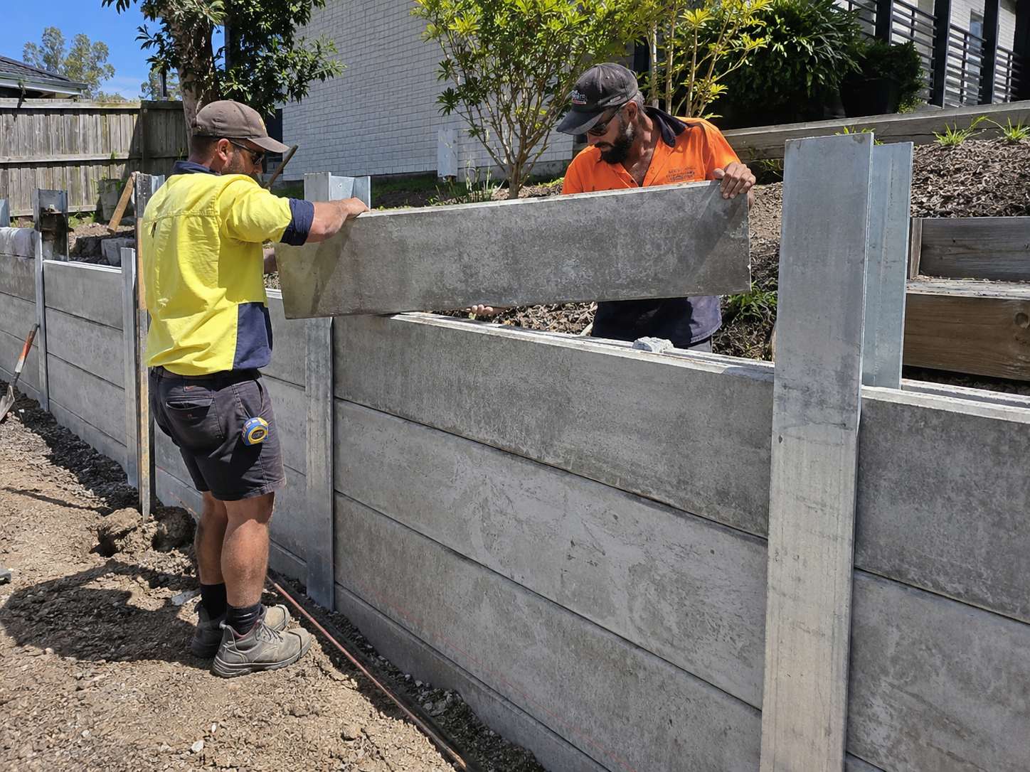 Precast Panel Retaining Walls in Christchurch by Top Retaining Walls Christchurch