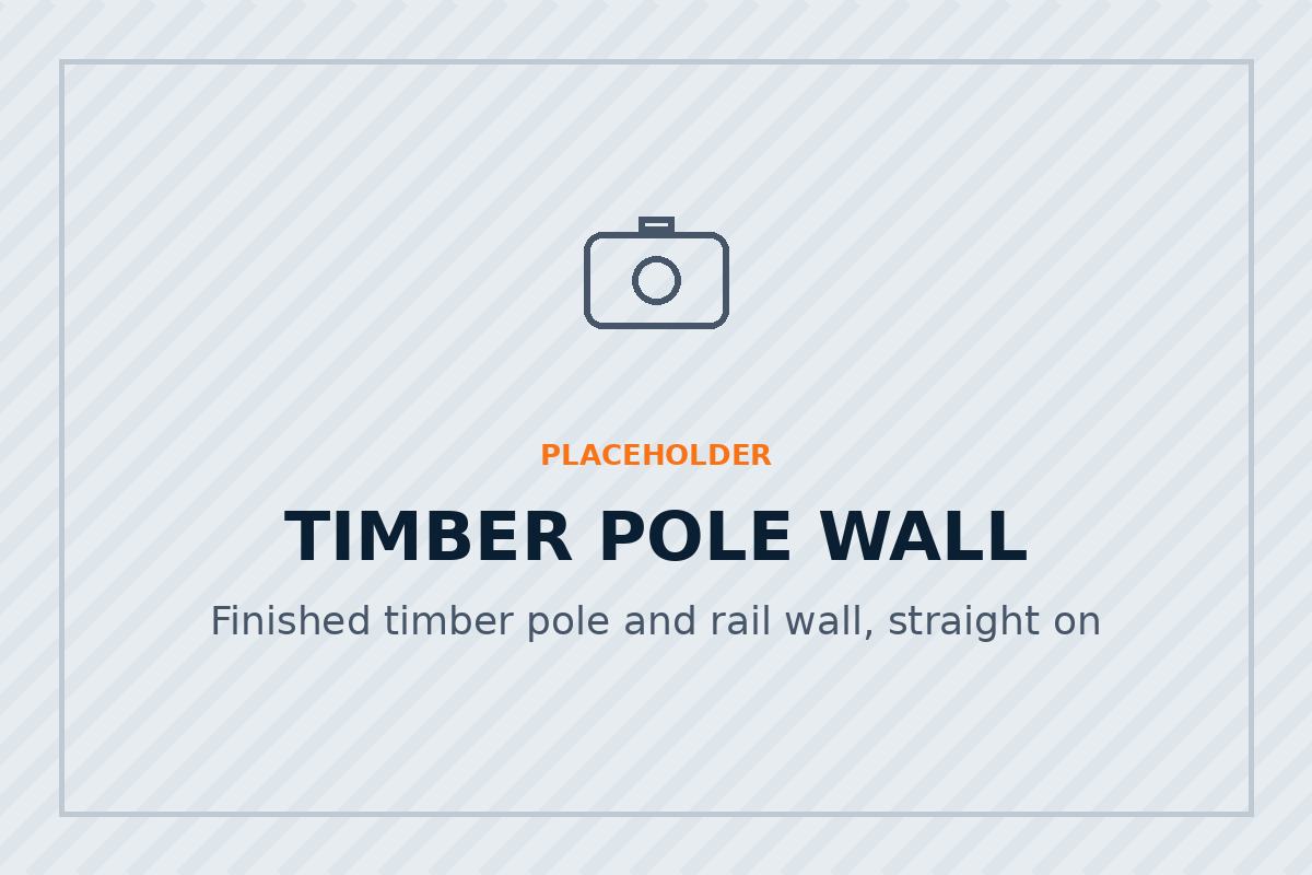 Timber pole retaining wall built in Christchurch